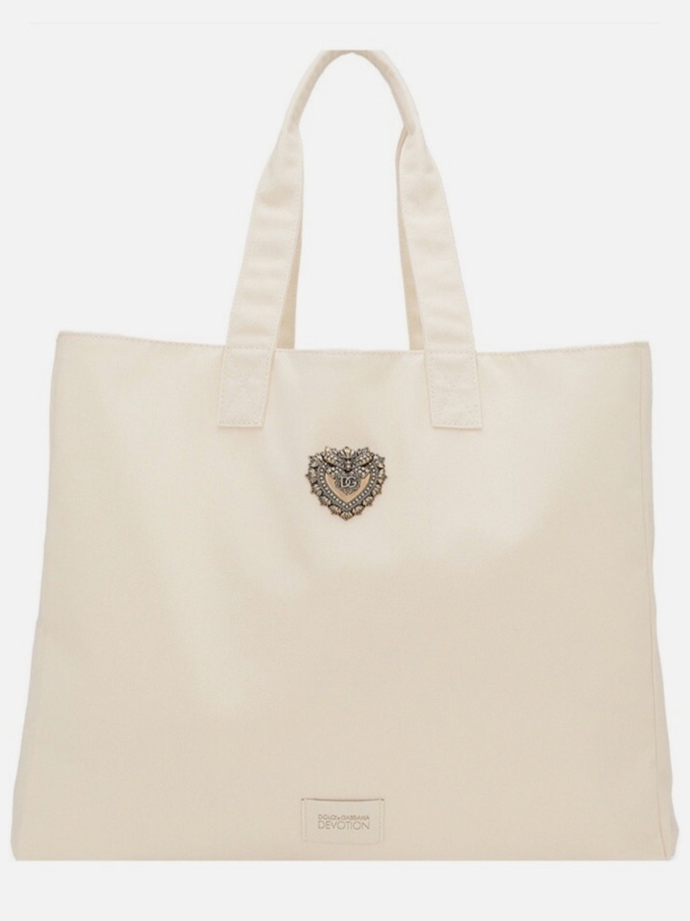 Dolce&Gabbana D&G Devotion /Tote Bag /Fabric/Beige - Picture 2 of 4